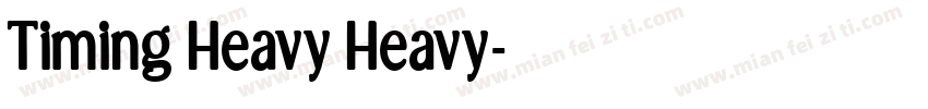 Timing Heavy Heavy字体转换